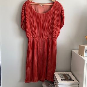 Madewell Pleated Silk Dress
